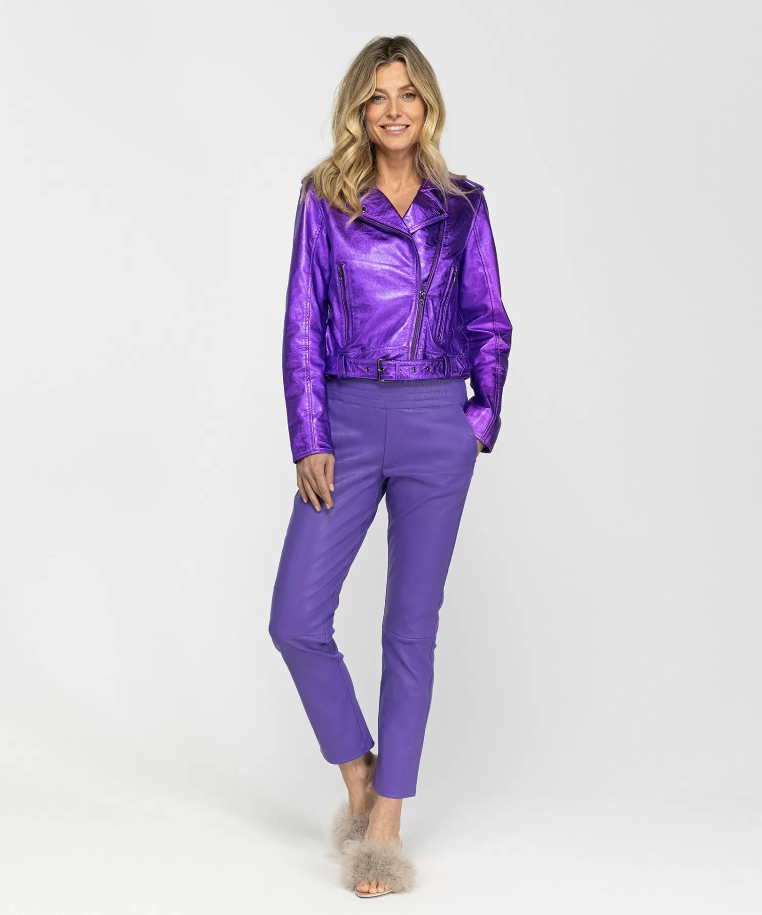 Ibana Blake Metallic Violet Cheap