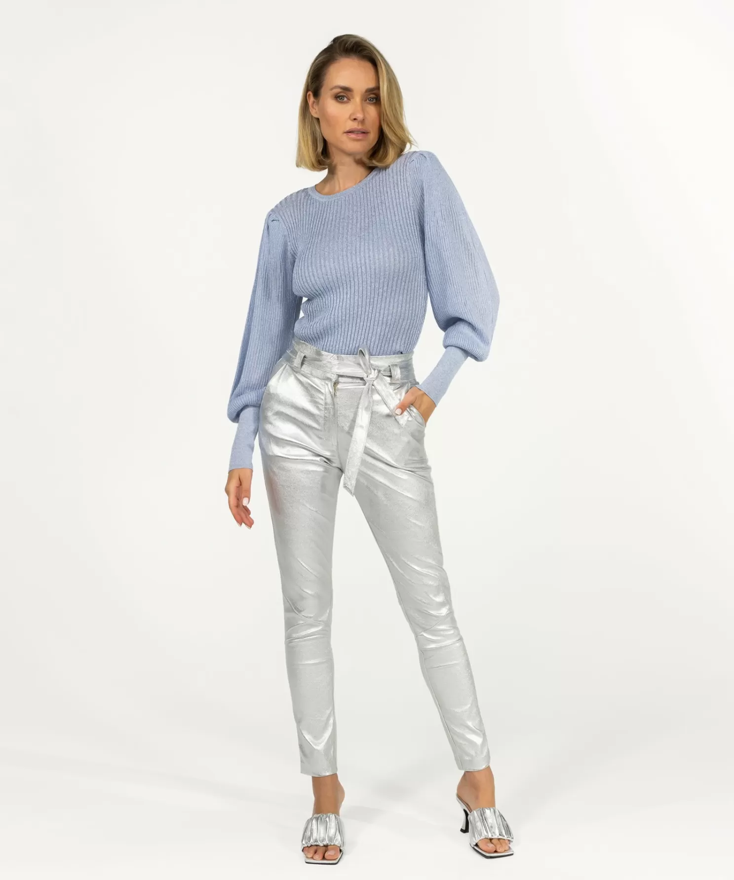 Ibana Paulina Metallic Silver Online